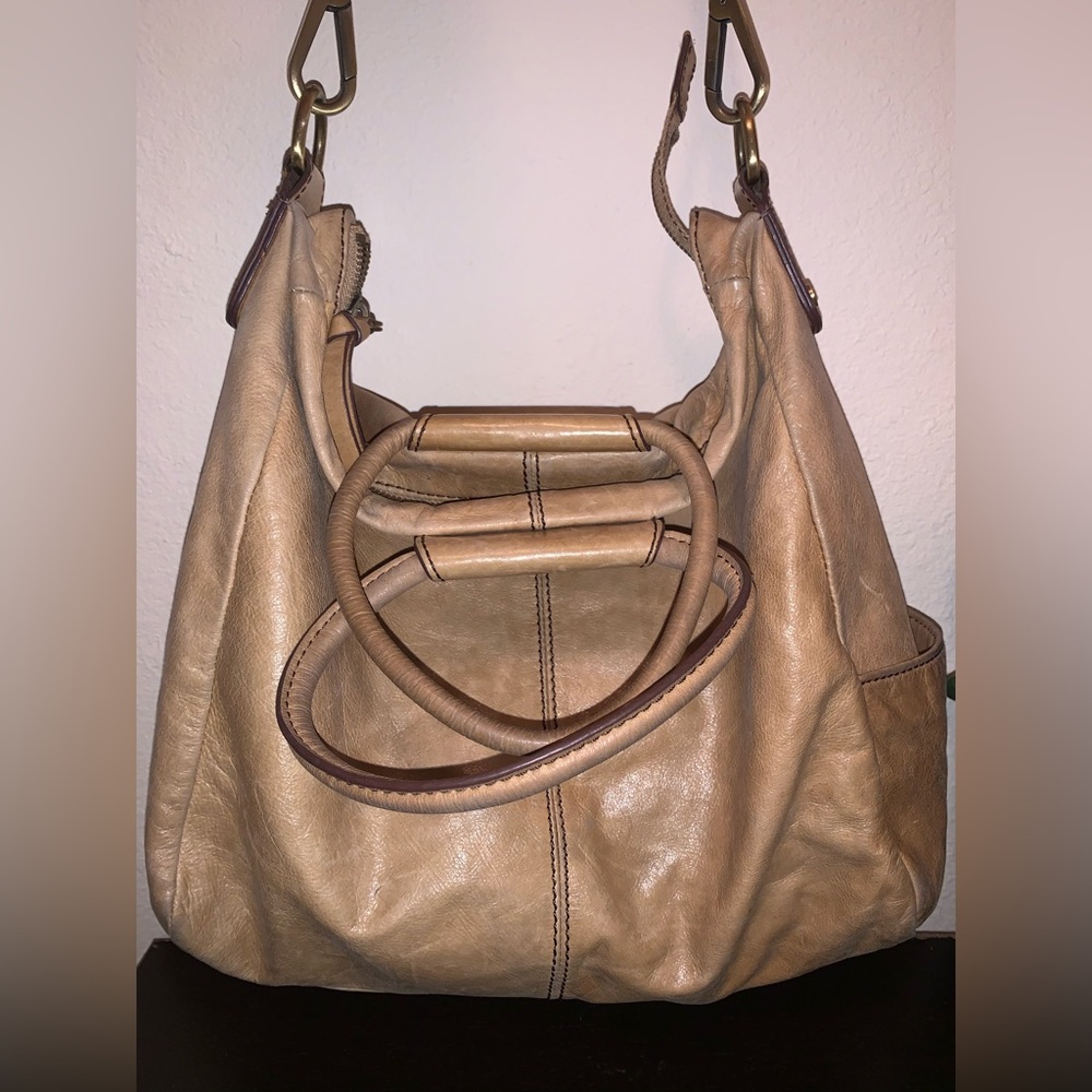 Beige Hobo Crossbody